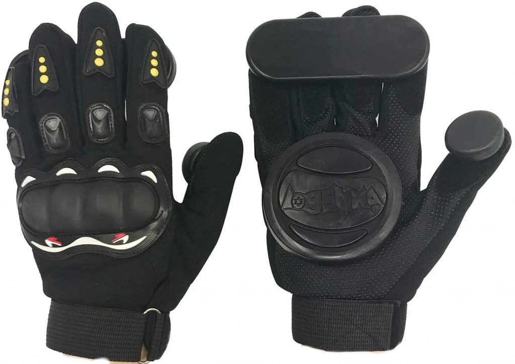 Baoblaze Longboard Downhill Replacement Glove Palm Pucks Blocks Round Slider Puck Set Protect Protective Gear