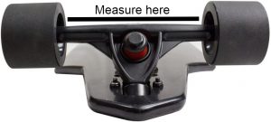 measure gap between trucks and wheels