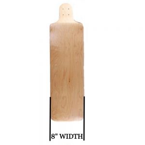Carving longboard width